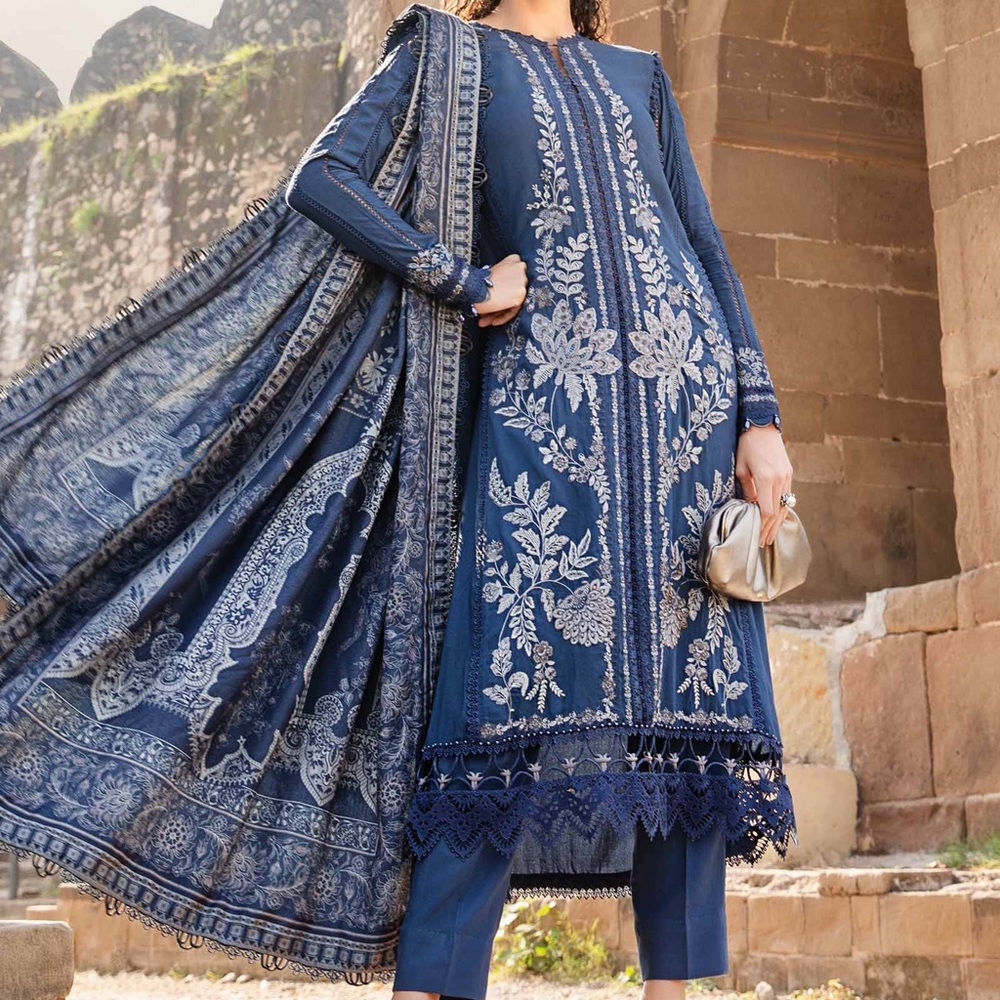 Maria B M Prints Winter Edition Stitched Embroidered Suit